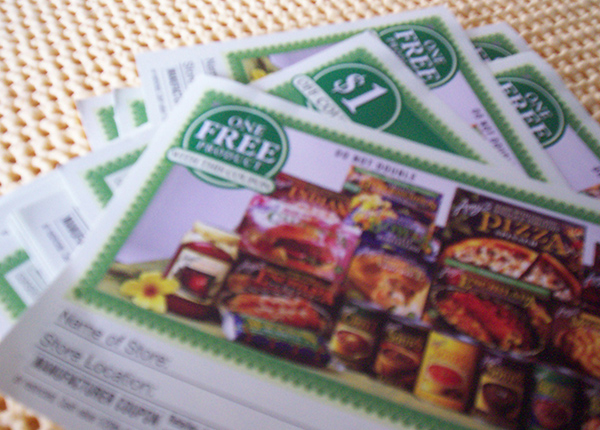 Stack of coupons