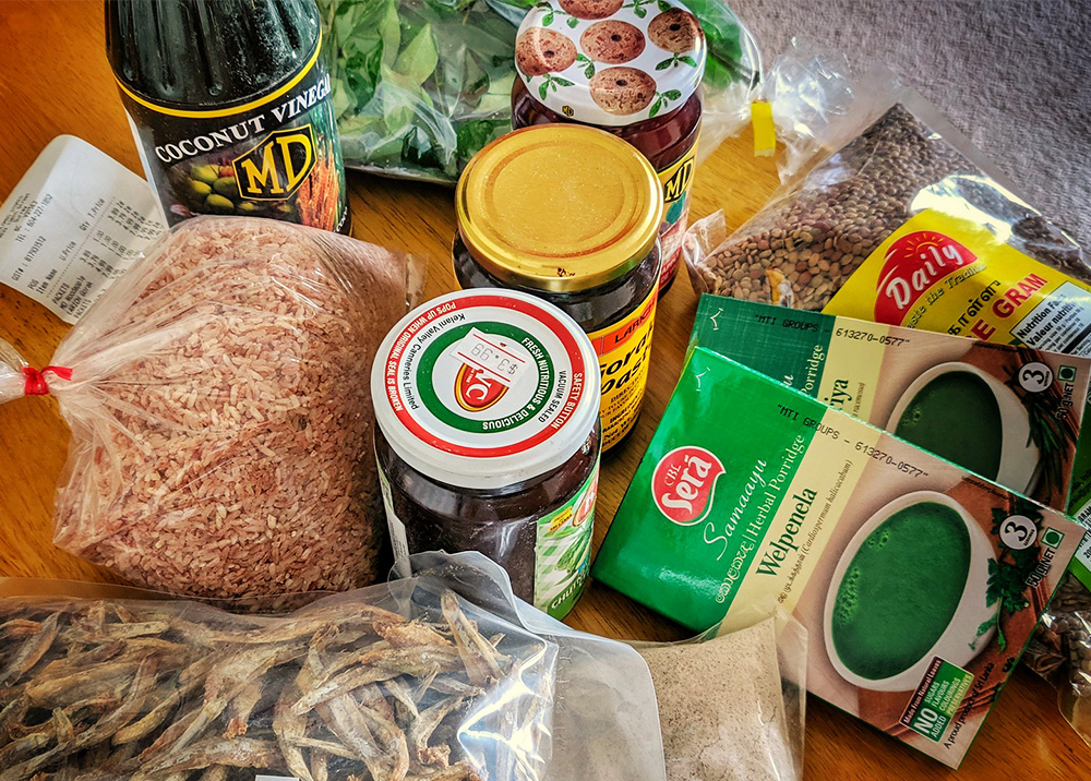 Ingredients on a countertop