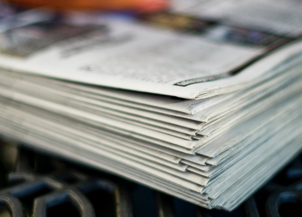 A stack of pamphlets