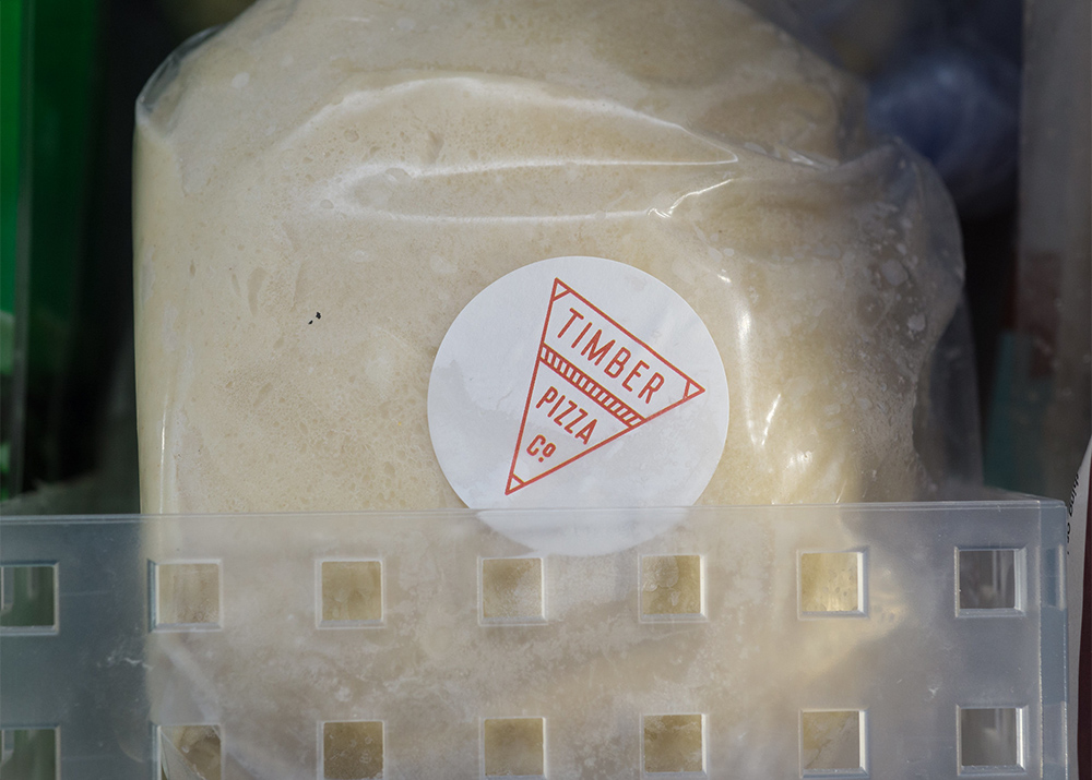 Packaged pizza dough