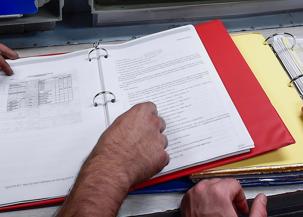 Papers in a binder