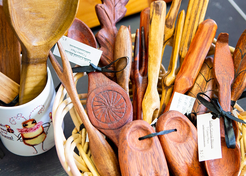 Hand carved wooden utensils