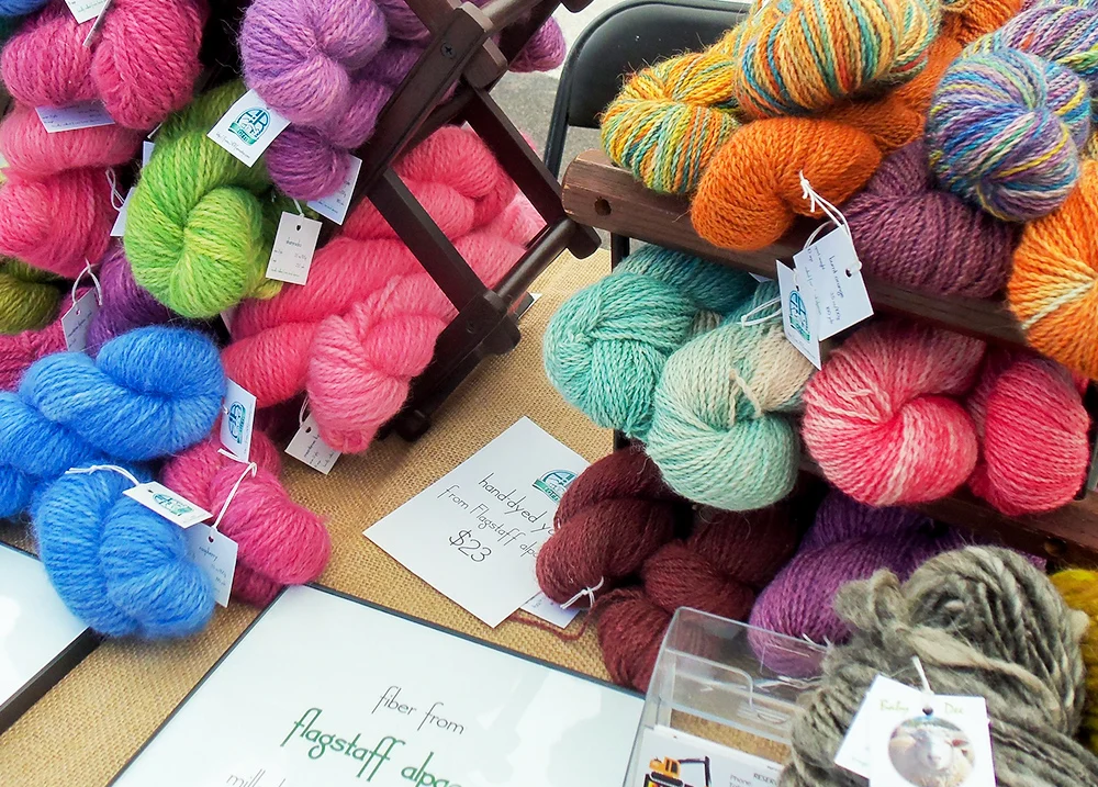 Colorful twists of yarn for sale